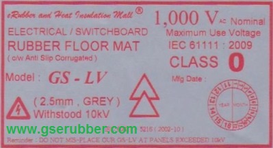 High Voltage Insulation Rubber Mat Malaysia