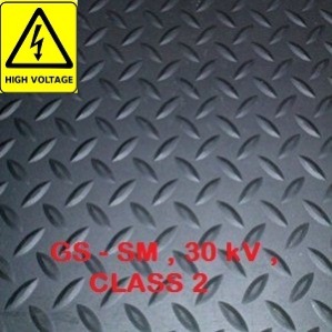 HIGH VOLTAGE SWITCHBOARD RUBBER MAT